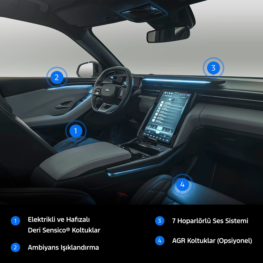 Elektrikli Explorer iç tasarım