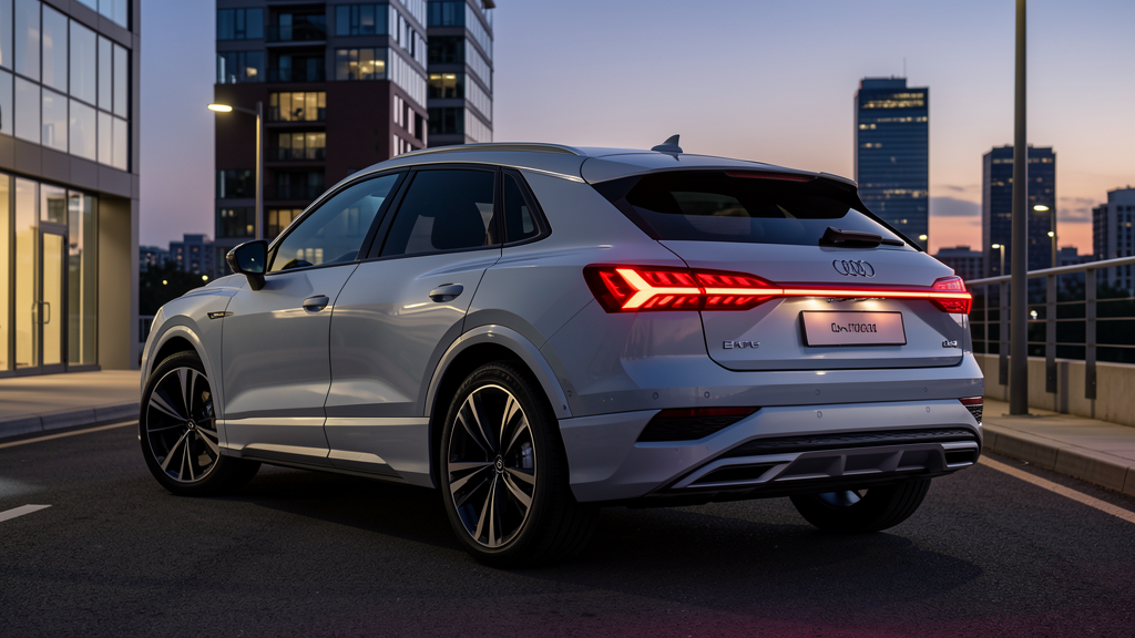 Audi Q4 e-tron arka görünüm, LED stop lambaları