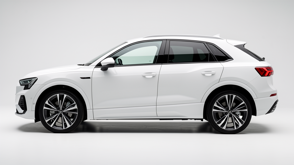 Audi Q4 e-tron yan profil, aerodinamik tasarım