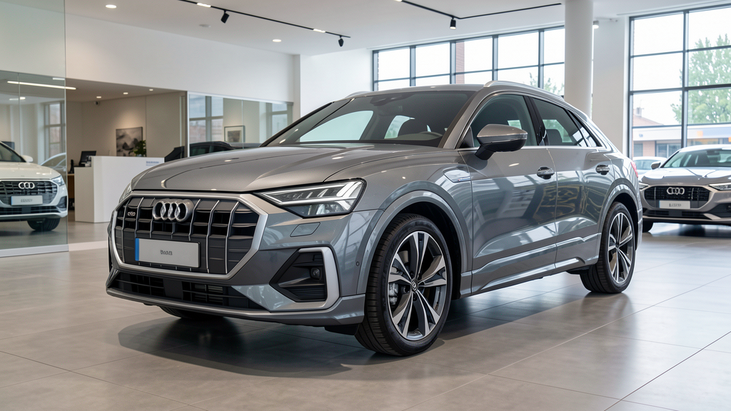 Audi Q4 Sportback e-tron 2026 ön görünüm, Sportback silüeti ve LED farlar