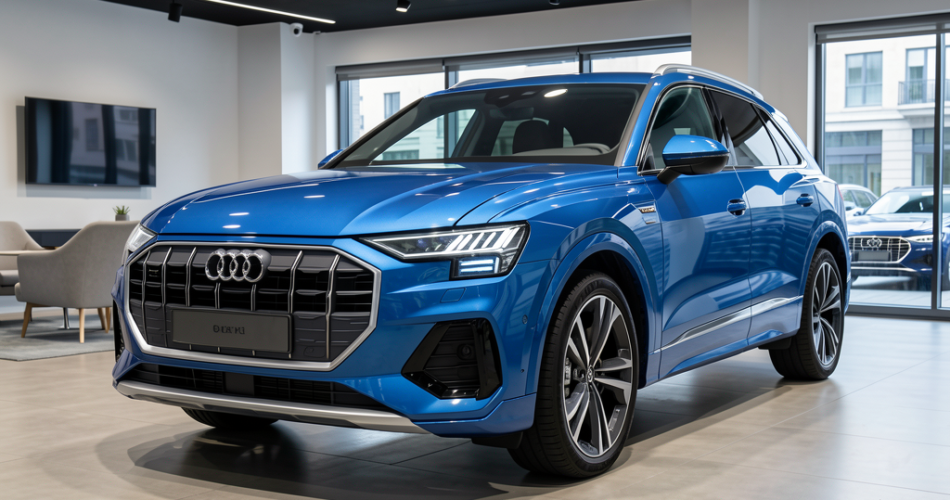 Audi Q6 SUV e-tron 2026 on gorunumu, Matrix LED farlar