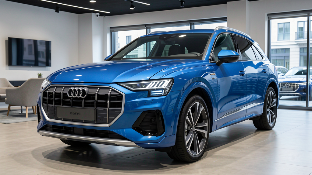 Audi Q6 SUV e-tron 2026 on gorunumu, Matrix LED farlar, PPE platform