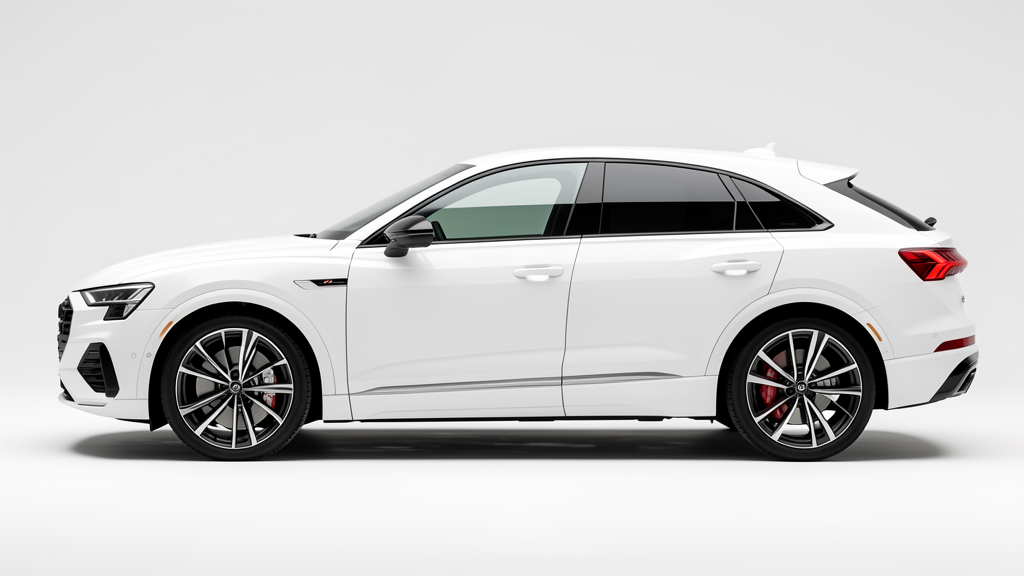 Audi Q6 Sportback e-tron yan profil, atletik oranlar